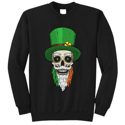 Irish Bearded Skull Tall Sweatshirt