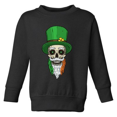 Irish Bearded Skull Toddler Sweatshirt