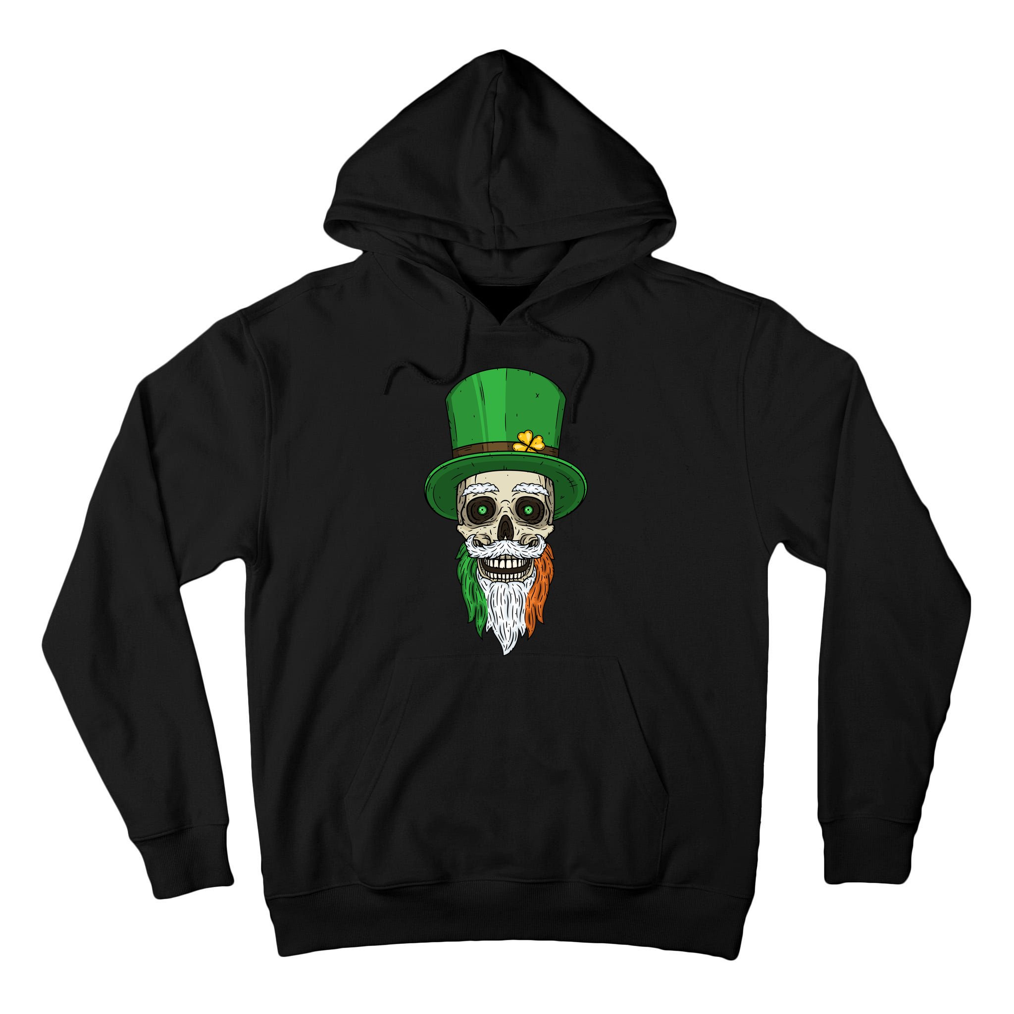 Irish Bearded Skull Tall Hoodie