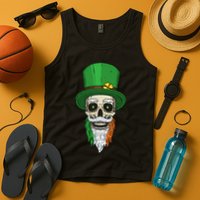Irish Bearded Skull Tank Top