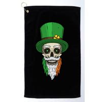 Irish Bearded Skull Golf Towel