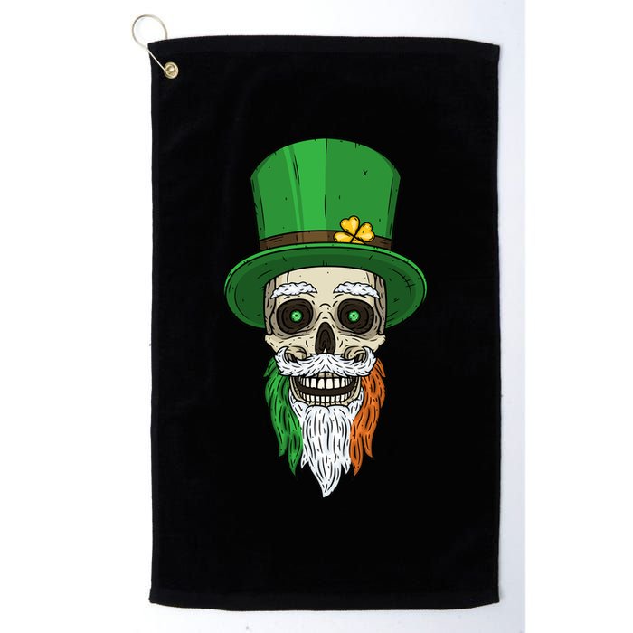 Irish Bearded Skull Golf Towel