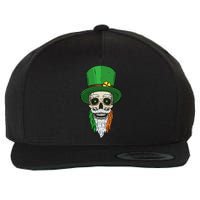 Irish Bearded Skull Wool Snapback Cap