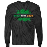 Irish Since 1979 41st Birthday Tie-Dye Long Sleeve Shirt