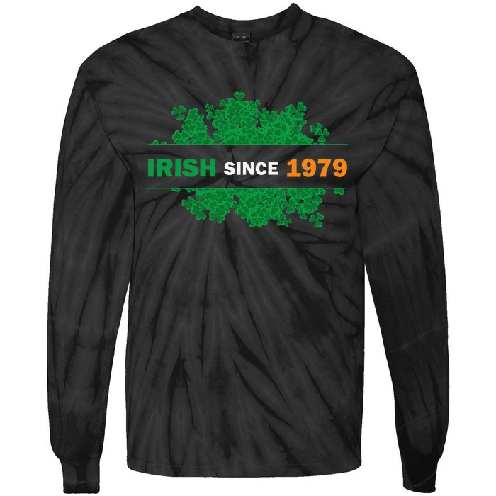 Irish Since 1979 41st Birthday Tie-Dye Long Sleeve Shirt