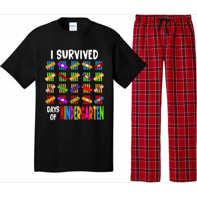 I Survived 100 Days Of Kindergarten Teacher 100th Day Gift Pajama Set