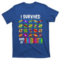 I Survived 100 Days Of Kindergarten Teacher 100th Day Gift T-Shirt