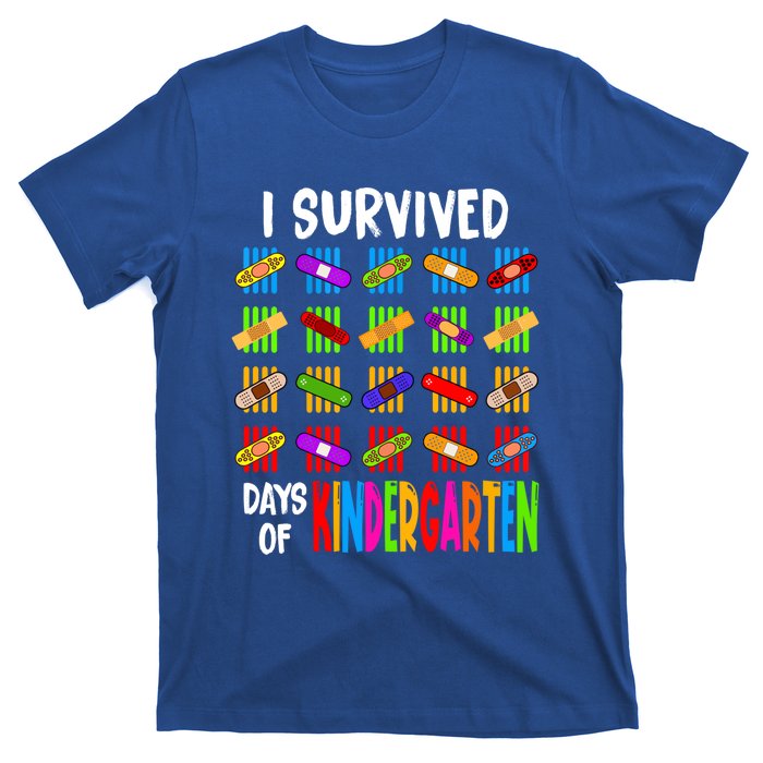 I Survived 100 Days Of Kindergarten Teacher 100th Day Gift T-Shirt