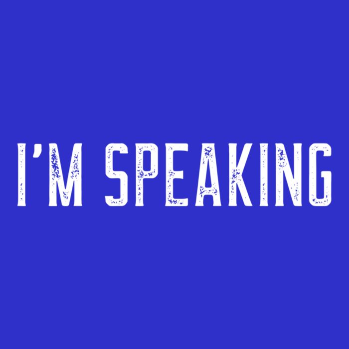 IM Speaking 2020 Vice President Debate Funny Gift V-Neck T-Shirt