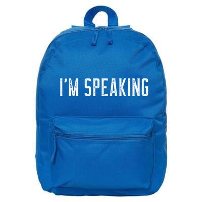 IM Speaking 2020 Vice President Debate Funny Gift 16 in Basic Backpack