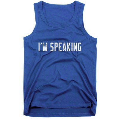 IM Speaking 2020 Vice President Debate Funny Gift Tank Top