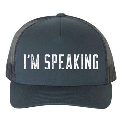 IM Speaking 2020 Vice President Debate Funny Gift Yupoong Adult 5-Panel Trucker Hat