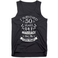 I Survived 50 Years Of Marriage Wedding Gift - Husband Wife Tank Top