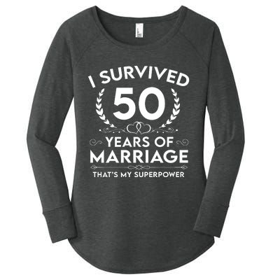 I Survived 50 Years Of Marriage Women's Perfect Tri Tunic Long Sleeve Shirt