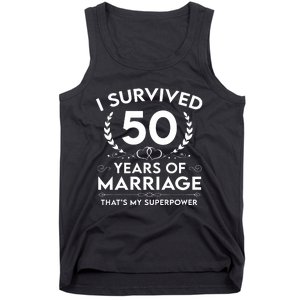 I Survived 50 Years Of Marriage Tank Top