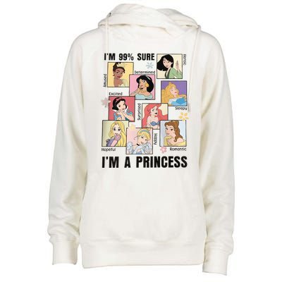 I'm Sure 99% I'm A Princess Princess Group Box Cute For Lover Gift Idea Womens Funnel Neck Pullover Hood