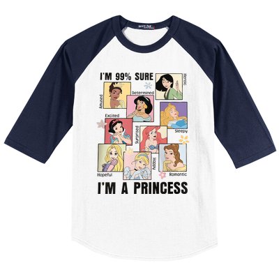 I'm Sure 99% I'm A Princess Princess Group Box Cute For Lover Gift Idea Baseball Sleeve Shirt