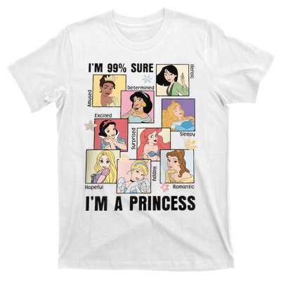 I'm Sure 99% I'm A Princess Princess Group Box Cute For Lover Gift Idea T-Shirt