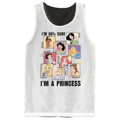 I'm Sure 99% I'm A Princess Princess Group Box Cute For Lover Gift Idea Mesh Reversible Basketball Jersey Tank