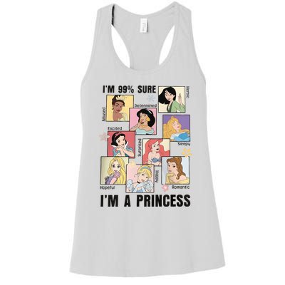 I'm Sure 99% I'm A Princess Princess Group Box Cute For Lover Gift Idea Women's Racerback Tank