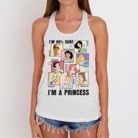 I'm Sure 99% I'm A Princess Princess Group Box Cute For Lover Gift Idea Women's Knotted Racerback Tank