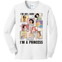 I'm Sure 99% I'm A Princess Princess Group Box Cute For Lover Gift Idea Kids Long Sleeve Shirt