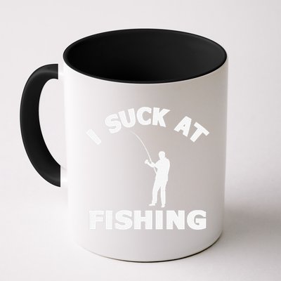 I Suck At Fishing Funny Fishermen Meme Fisher Lover Mug