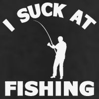 I Suck At Fishing Funny Fishermen Meme Fisher Lover Golf Towel