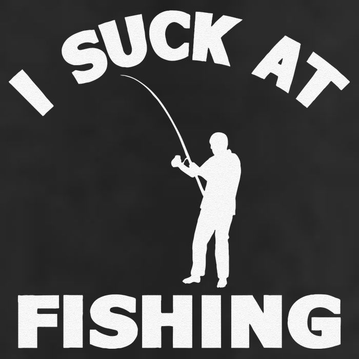 I Suck At Fishing Funny Fishermen Meme Fisher Lover Golf Towel