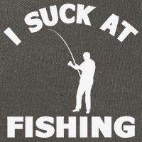 I Suck At Fishing Funny Fishermen Meme Fisher Lover Cotton Canvas Backpack