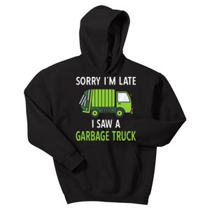 I Saw A Garbage Truck Costume Recycling Garbage Kids Hoodie