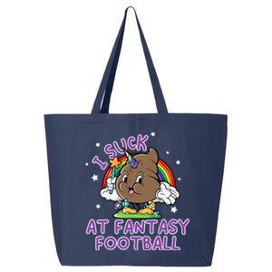 I Suck At Fantasy Football Funny Football Loser 25L Jumbo Tote