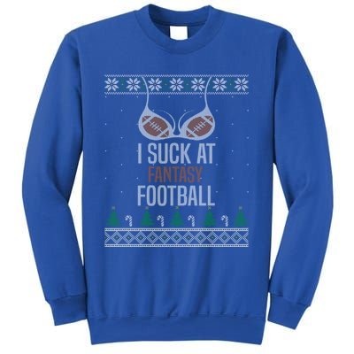 I Suck At Fantasy Football Losers Ugly Christmas Sweater Cute Gift Sweatshirt