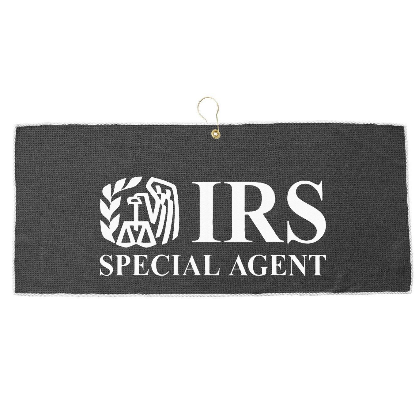 Irs Special Agent Halloween Costume Large Microfiber Waffle Golf Towel