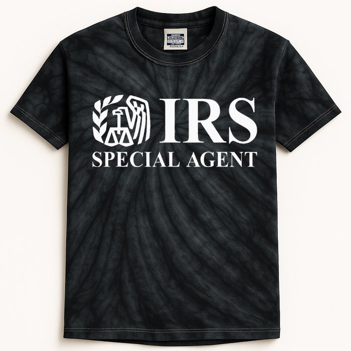 Irs Special Agent Halloween Costume Kids Tie-Dye T-Shirt