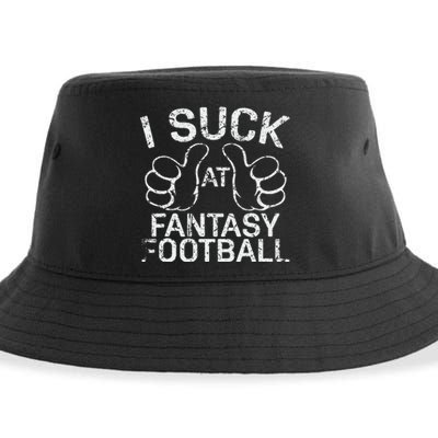 I Suck At Fantasy Football Sustainable Bucket Hat