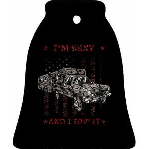 Im Sexy And I Tow It Rv 5th Wheel Ceramic Bell Ornament