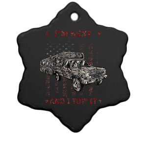 Im Sexy And I Tow It Rv 5th Wheel Ceramic Star Ornament