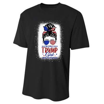 IM Still A Trump Girl I Make No Apologies Trump 2024 Performance Sprint T-Shirt