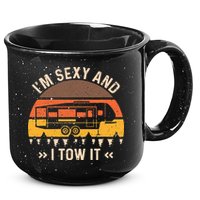 Im Sexy And I Tow It Im Sexy And I Tow It Camping RV 15oz Campfire Ceramic Mug