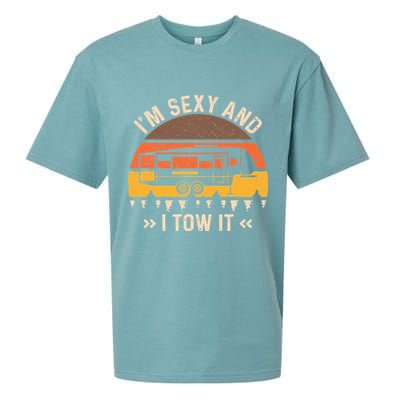 Im Sexy And I Tow It Im Sexy And I Tow It Camping RV Sueded Cloud Jersey T-Shirt
