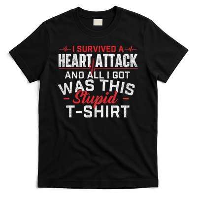 I Survived A Heart Attack Heart Attack Survivor Recovery T-Shirt