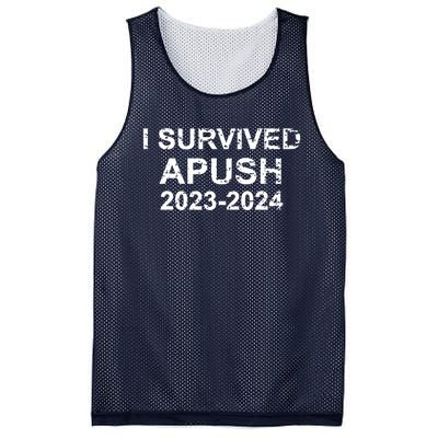 I Survived Apush 20232024 For Students Teachers Funny Mesh Reversible Basketball Jersey Tank