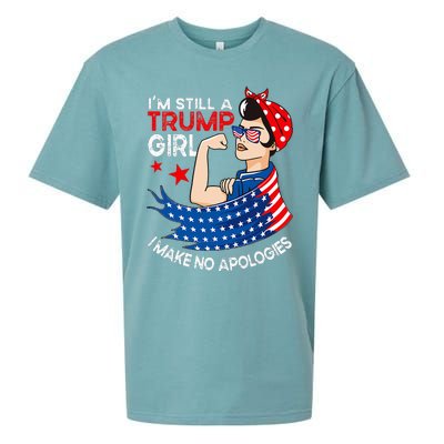 IM Still A Trump Girl I Make No Apologies Sueded Cloud Jersey T-Shirt