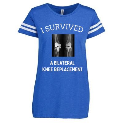 I Survived A Bilateral Knee Replacement Enza Ladies Jersey Football T-Shirt