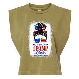 IM Still A Trump Girl I Make No Apologies Trump 2024 Garment-Dyed Women's Muscle Tee