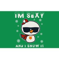 Im Sexy And I Snow It Retro Funny Snowman Bumper Sticker