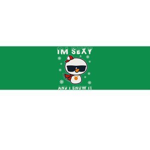 Im Sexy And I Snow It Retro Funny Snowman Bumper Sticker