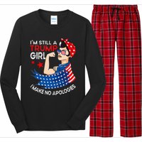 IM Still A Trump Girl I Make No Apologies Wo Trump 2024 Long Sleeve Pajama Set