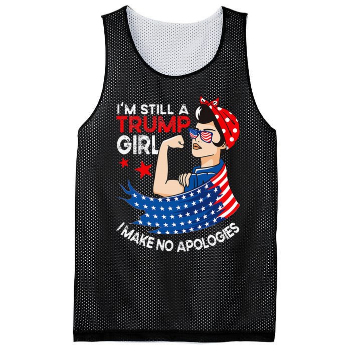 IM Still A Trump Girl I Make No Apologies Wo Trump 2024 Mesh Reversible Basketball Jersey Tank